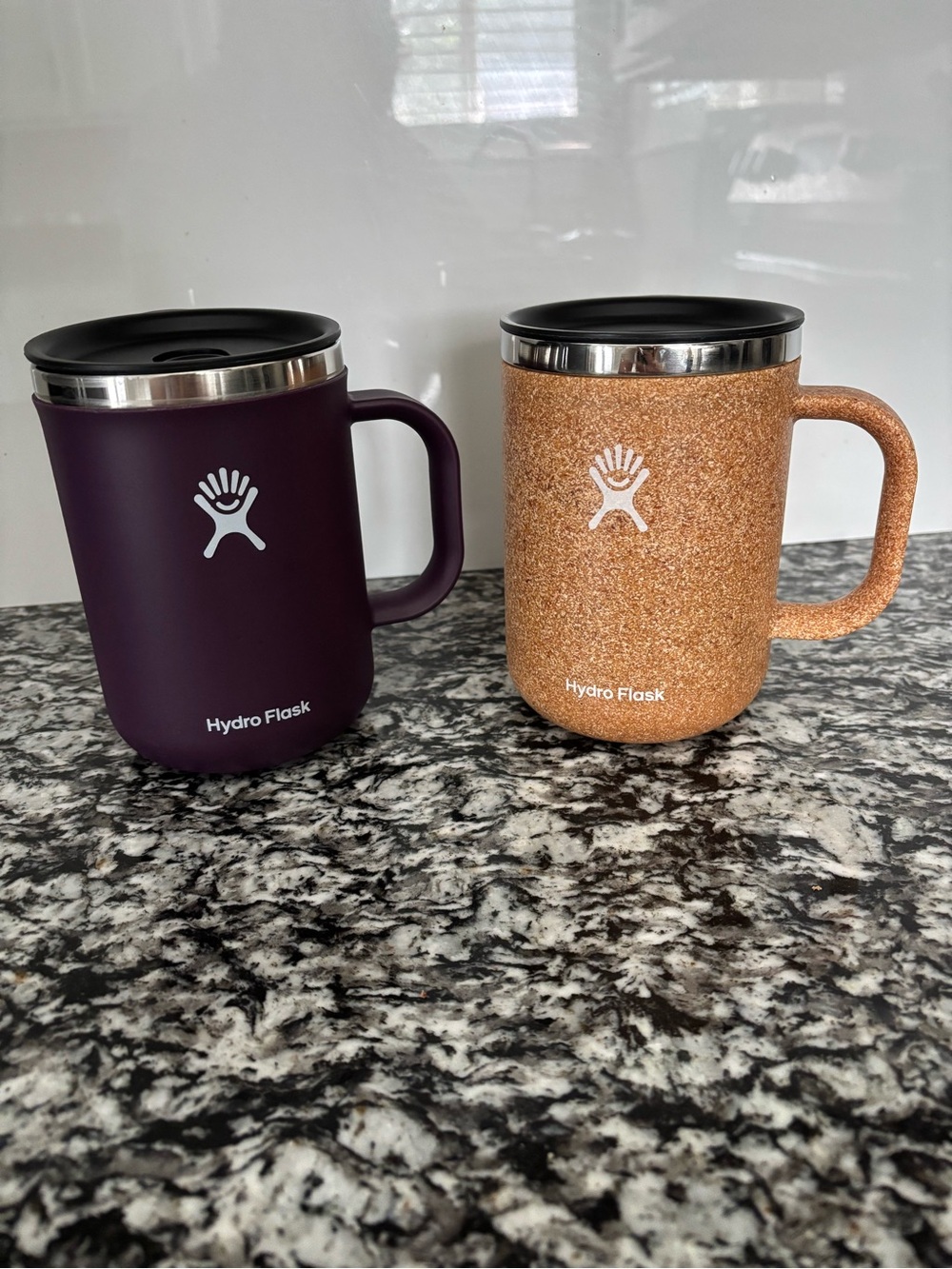 Hydro Flask 24oz Travel Mug Duo - Plum and Cork